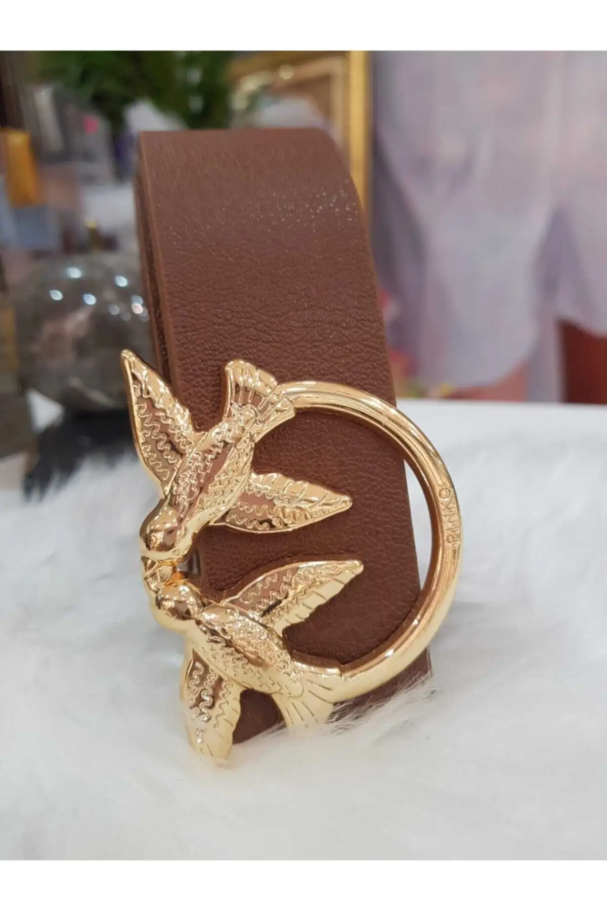 

2022 New Fashion, Women's Belt, Tan Colored Belt,Gold Bird Buckle,Stylish and Suitable for Daily Use,Xs-S-M-L-XL Sizes Available