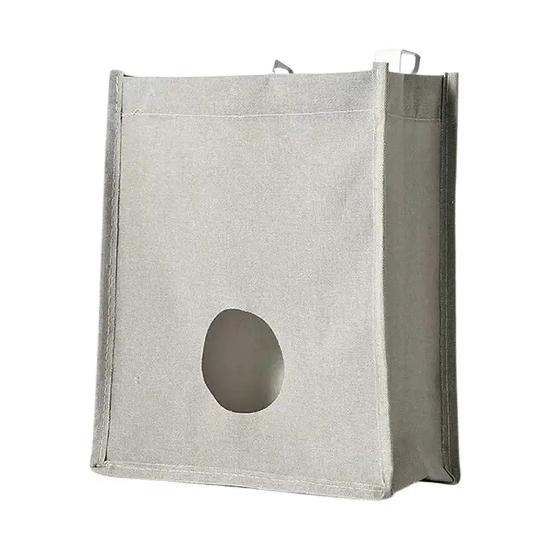 

Grocery Bag Holder For Garbage Bags Kitchen Garbage Bag Storage Bags With Hook And Round Extraction Port Reusable Shopping Bag