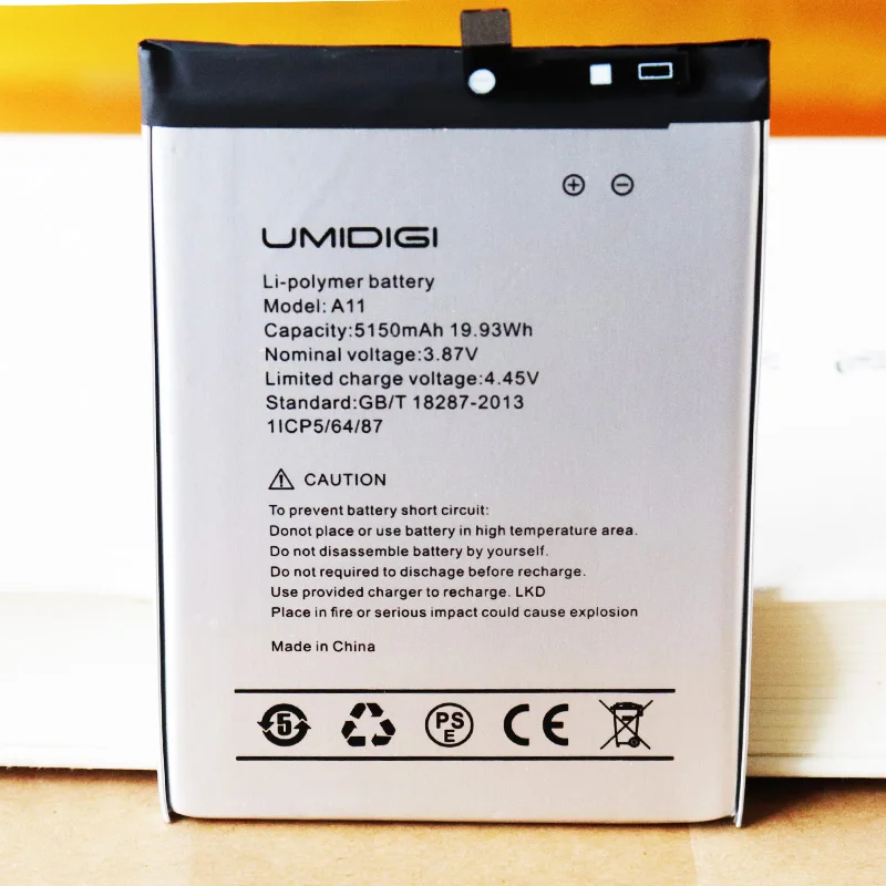 2 шт. 5 10 2023 год Дата 5150 мАч батарея для телефона UMI Umidigi A11 A11S сменная