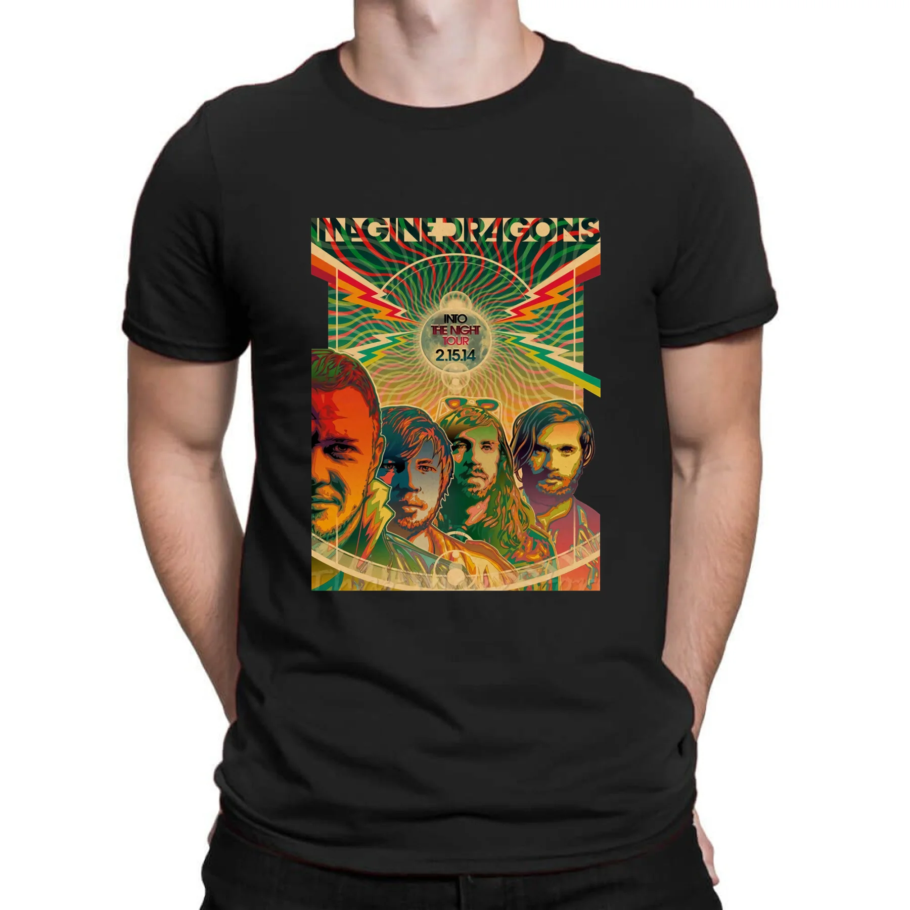 

Amazing Male T Shirt Casual Oversized Imagine Dragons Poster Tour 2022 Essential T-shirt Men T-shirts Graphic Streetwear S-3XL