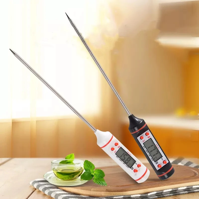 

Kitchen oil thermometer Needle Food Thermometer Instant Read Meat Temperature Meter Tester with Probe for Grilling BBQ Kitchen