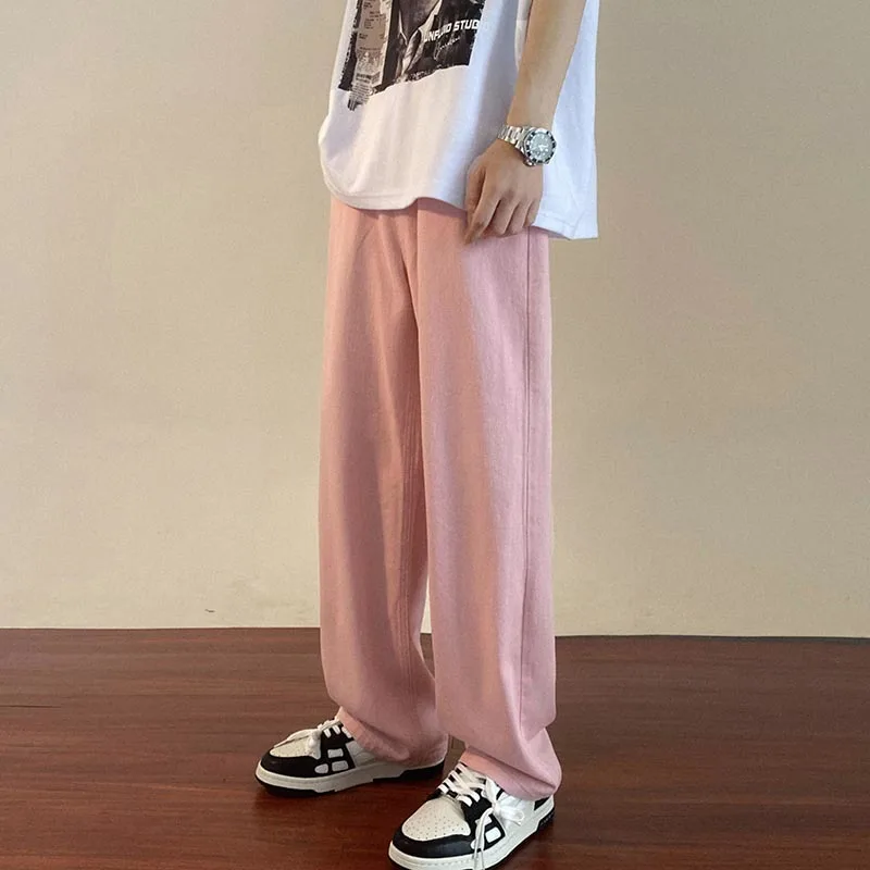 5 Colors Baggy Jeans Men Fashion Casual Loose Straight Jeans Men Streetwear Hip Hop Wide Legs Denim Pants Mens Trousers M-2XL