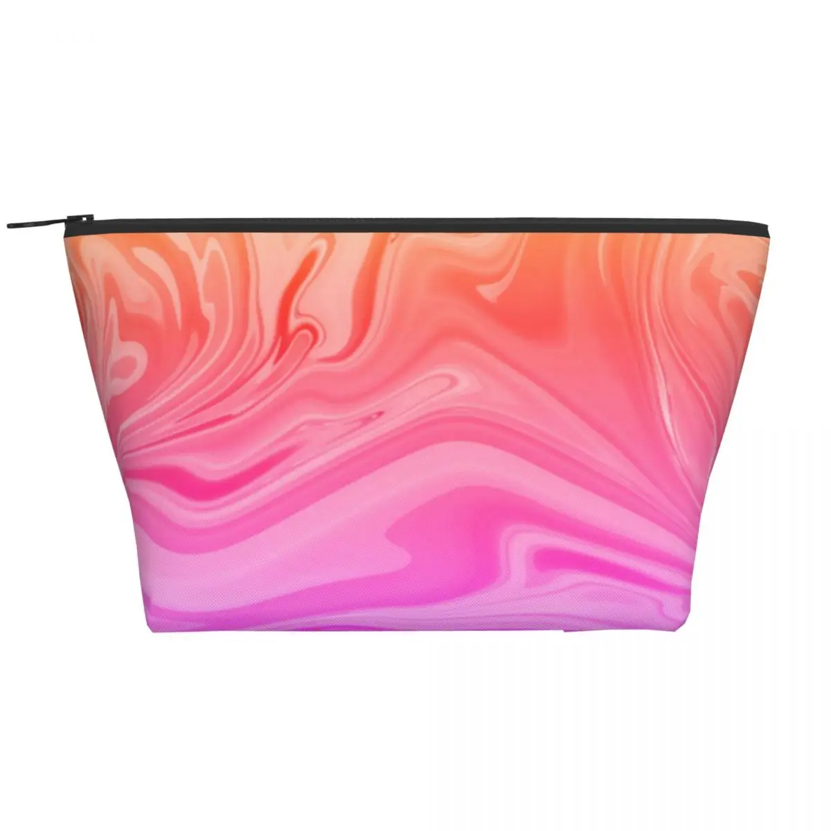 

Blue Pink Ombre Zip Storage Organizers Gradient Abstract Print For Girl Makeup Pouch For Necessaries Multi-purpose Cosmetic Bags