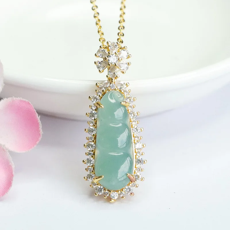 JiaLe/натуральный трапециевидный жадеит ледяной синий водный четырехсезонный