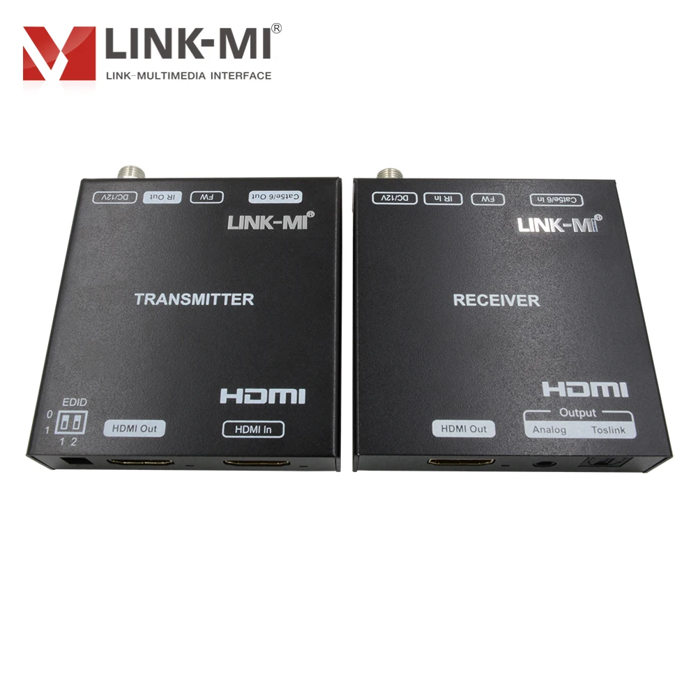 Фото LINK-MI 4K 90 м HDMI удлинитель 4K @ 60 Гц 18G Extender с петлей, HDR10, двойной псу, Поддержка SPDIF, PCM2.0 аналоговые извлечение аудиосигнала №5