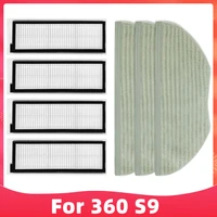 replacement for 360 s9 robotic vacuum cleaner spare parts accessories hepa filter mop cloth rag