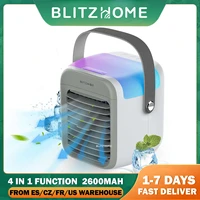 blitzhome mini portable air conditioner air cooler fan humidifier usb water cooling fan air conditioning for room office camping