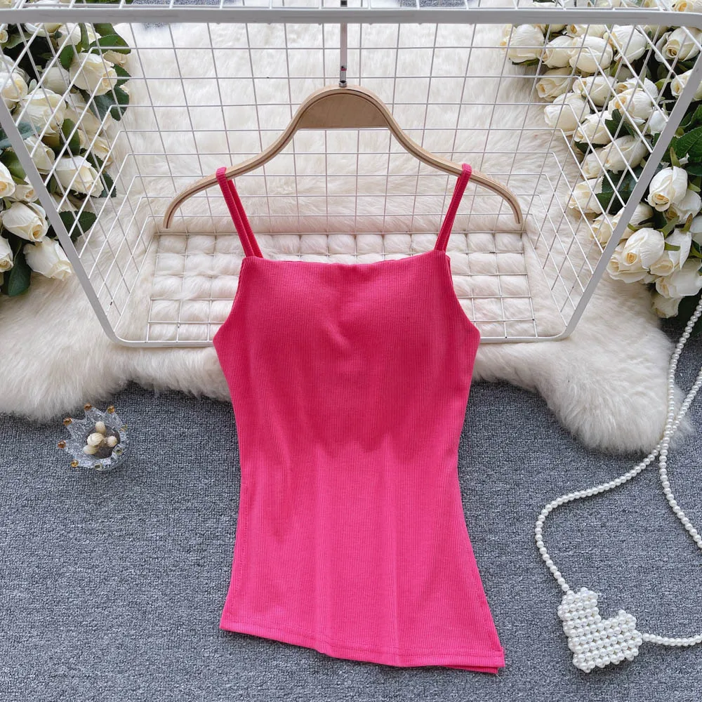 

Женский спортивный топик для йоги с винтовой нитью, однотонный американский модный кроп-топ с асимметричным ремешком, популярный милый шик...