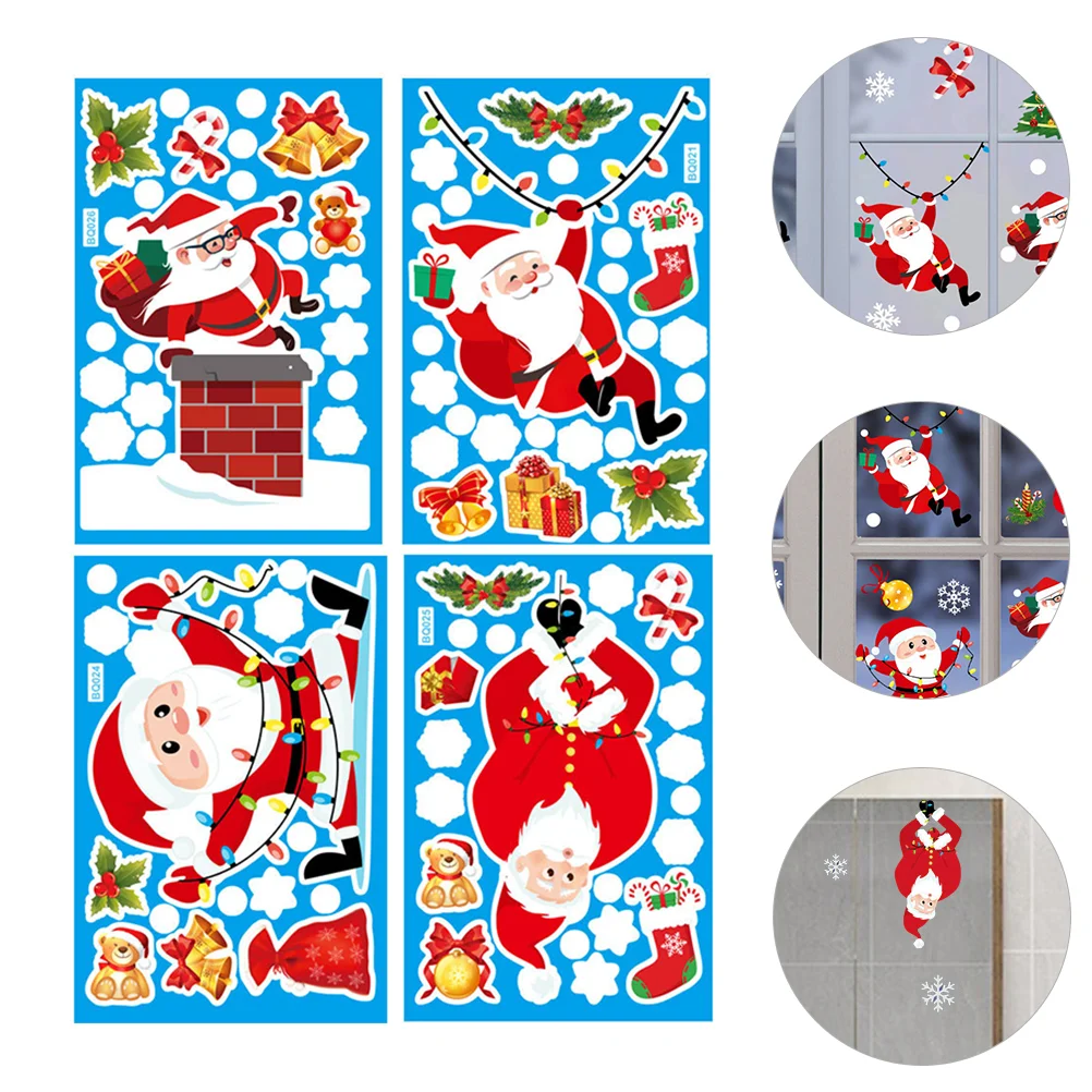 

Window Christmas Santa Stickerswall Sticker Decal Decoration Decals Shop Door Label Clings