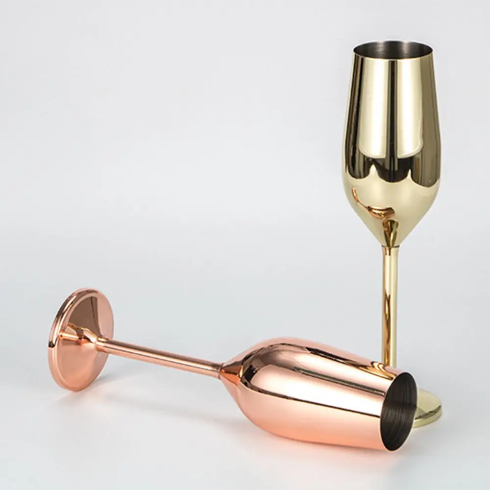 

Glassware Drinking Barware Cocktail Wine Beer Wine 200ml/6.76oz Goblet Red Wine Glass Cups Stainless Steel Single Layer