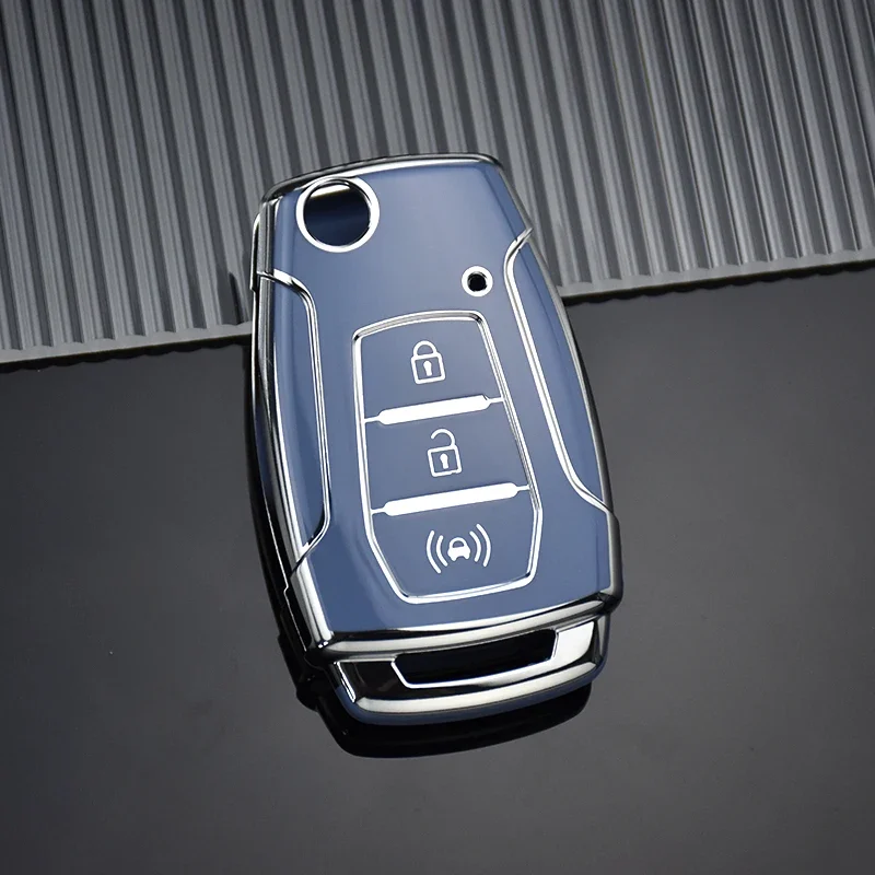 

Для SsangYong Kyron 2 Sanka Actyon Korando Tivoli ТПУ автомобильный откидной чехол для ключей, защитный чехол, держатель брелка, аксессуары без ключа
