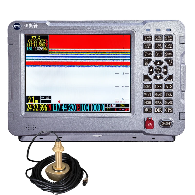 

YSP 10inches High Precision Gps Marine dual frequency Echo Sounder For Fishing