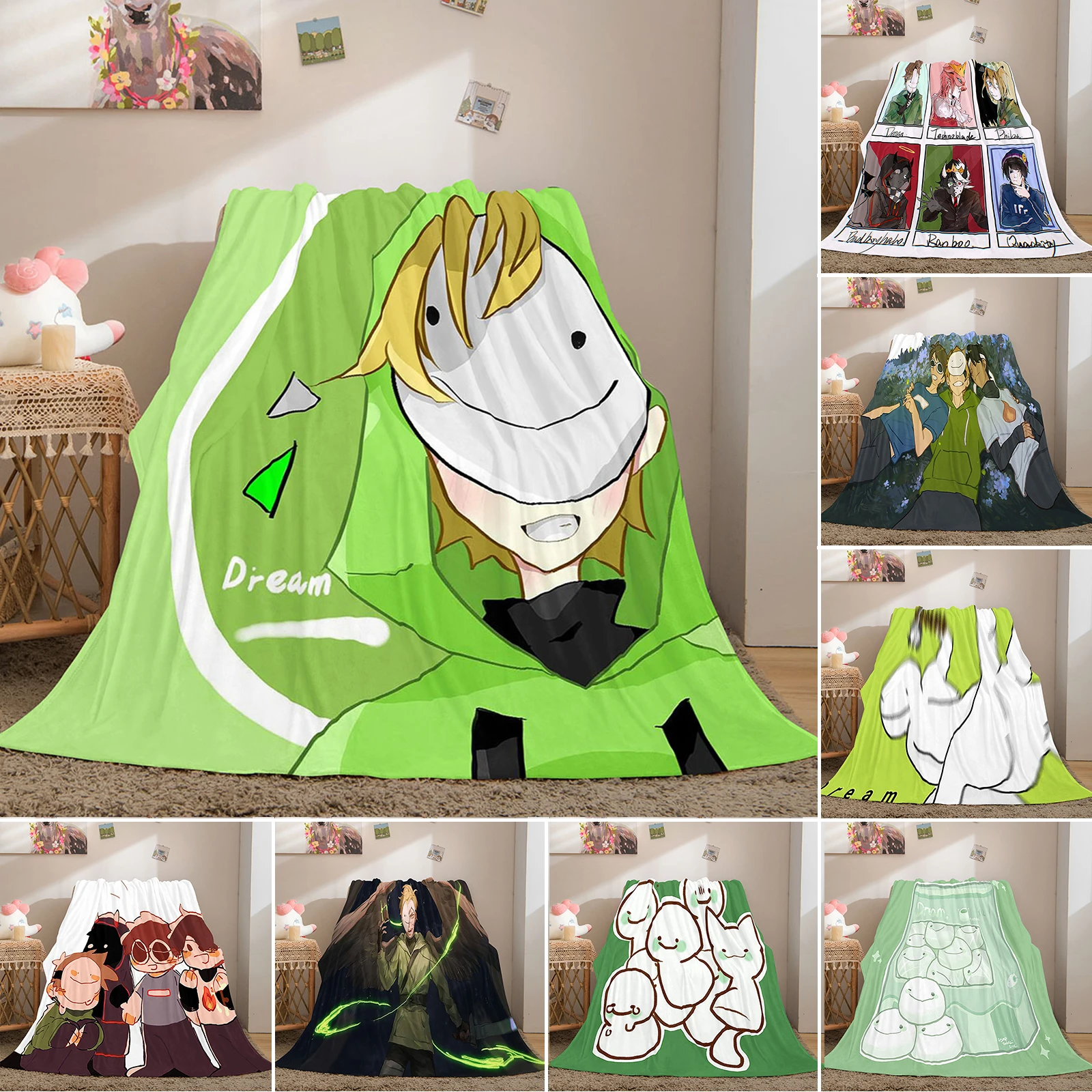 

Мягкое покрывало для дивана с 3D принтом «жоржет»