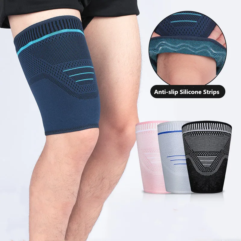 

Basketball Thigh Leg Thigh Strain Hamstring Muscle For Riding Upper Anti Football Compression Protector Brace Sleeves Support