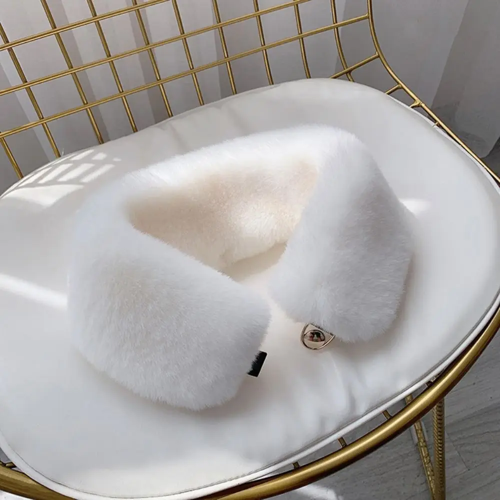 Новинка женский воротник из искусственного лисьего меха шаль зимний плюшевый