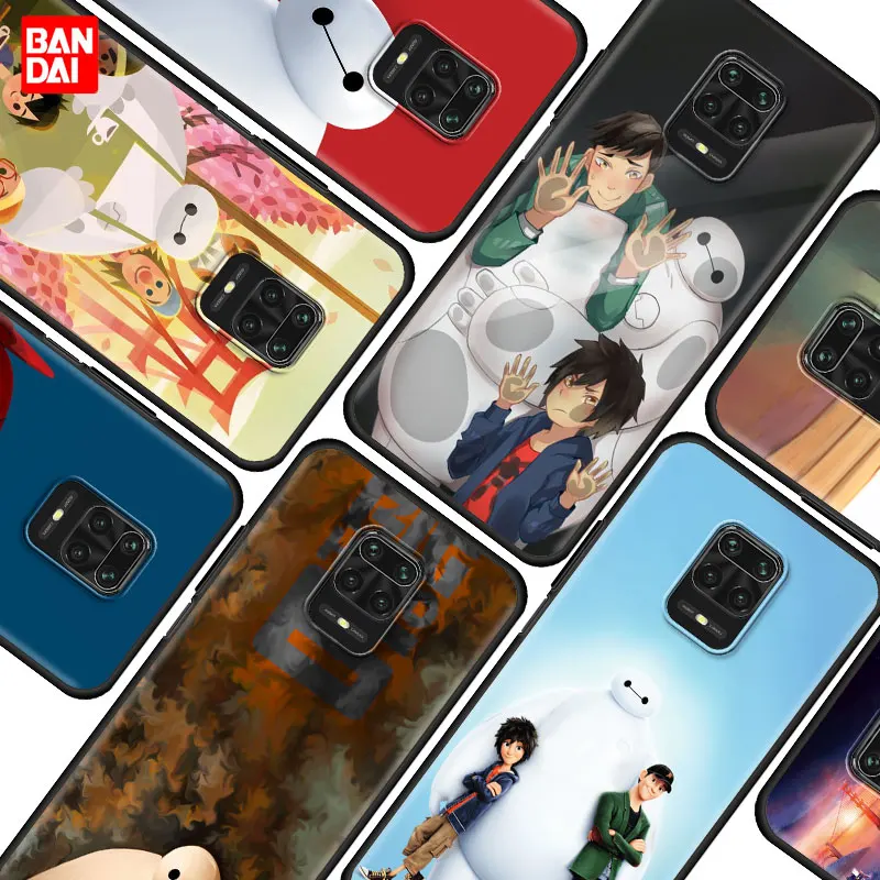 

Case for Xiaomi Redmi Note 7 8 9 9s 10 11 8T 11T Pro Plus 5G 4G Cell Soft Phone Shell Bag Korea Disney Hiro Hamada Cartoon