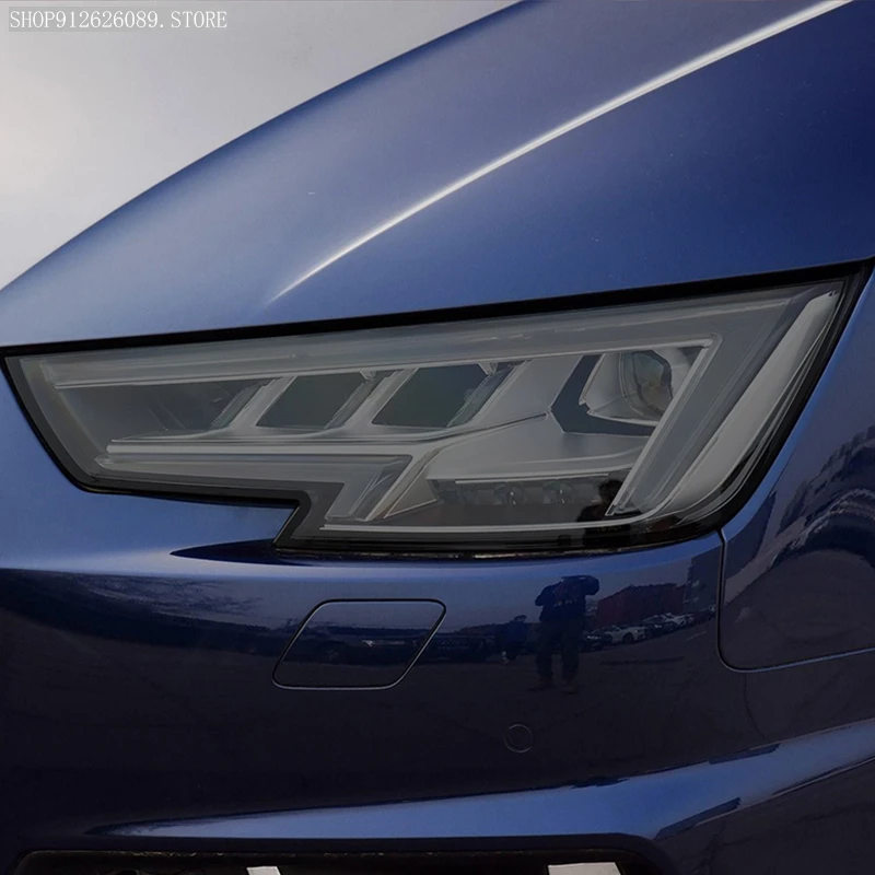 

Car Headlight Protective Film Smoked Black Tint Wrap Vinyl Transparent TPU Sticker For Audi A4 S4 RS4 B8 B9 8K 8W 2012-On 2022