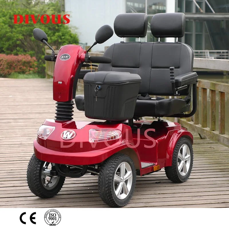 Бесплатная доставка Двухместный Электрический скутер для отдыха на открытом