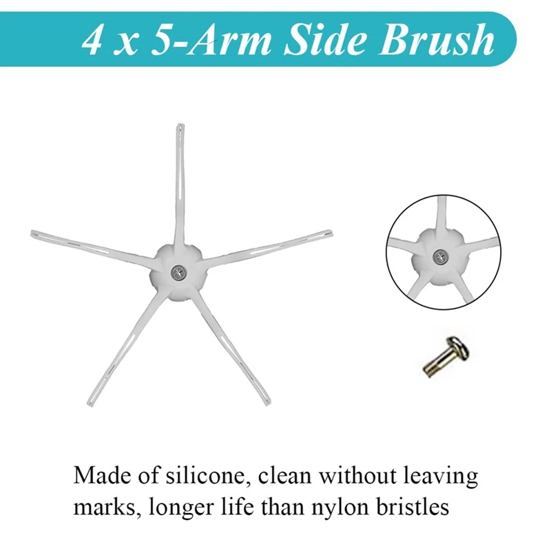 

Replacement Parts Side Brushes Hepa Filters Mop Pad Compatible For Roborock S7 T7S Robot Vacuum Cleaner Accessories
