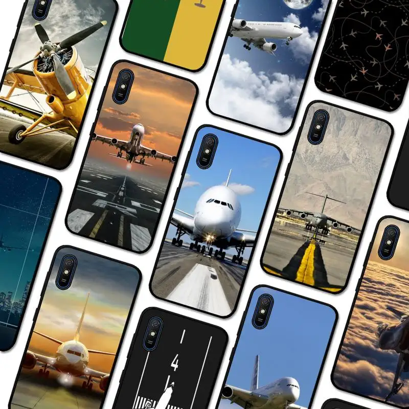 

Aircraft Airplane Phone Case for Redmi 5 6 7 8 9 A 5plus K20 4X S2 GO 6 K30 pro