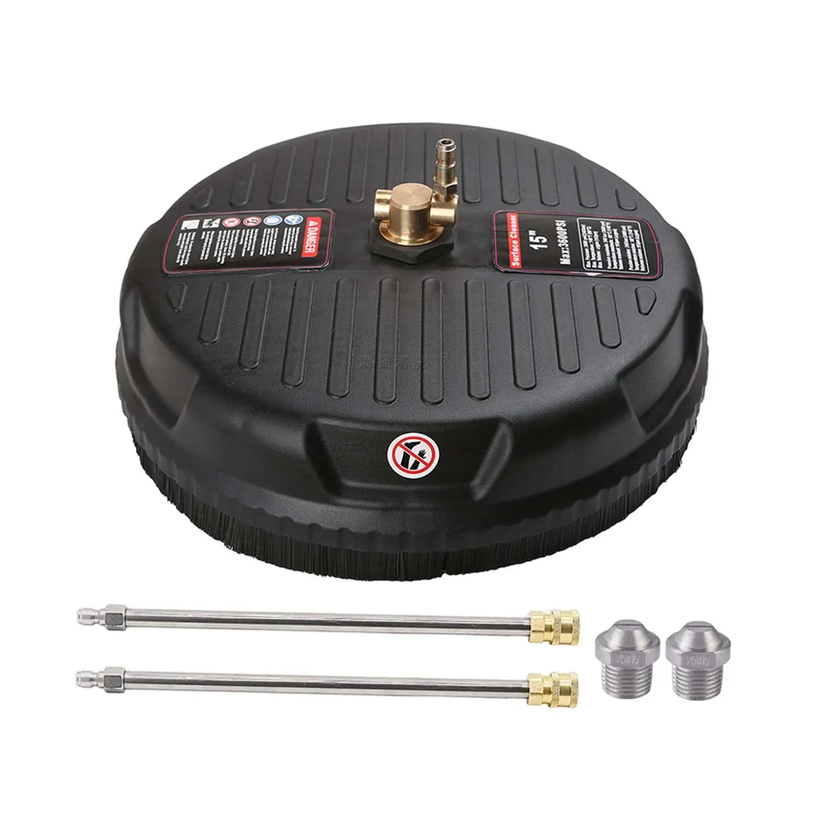 

15'' Surface Cleaner 3600PSI Undercarriage Pressure Washer Surface Cleaner for Walkways Wood Bridge Driveways Wood Corridor