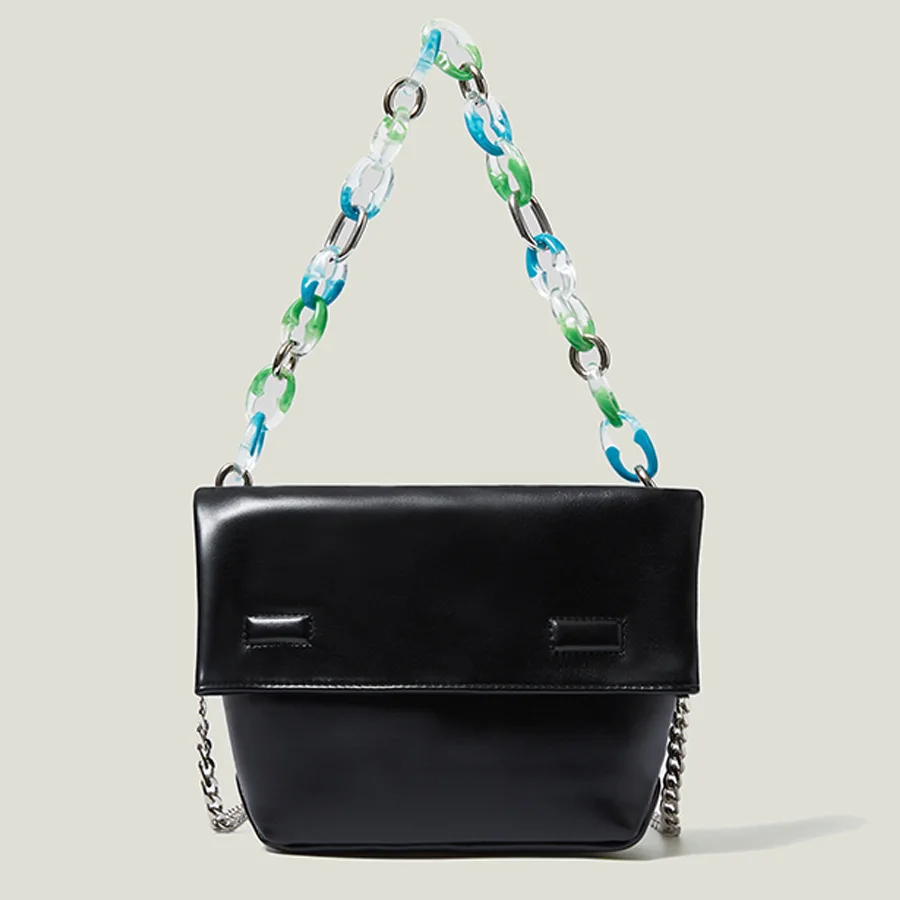 

Infinite Charm Acrylic Chain Women Handbag 2023 New Simple Fashion Down One Shoulder Crossbody Bag Luxury Purses and Handbags Cc
