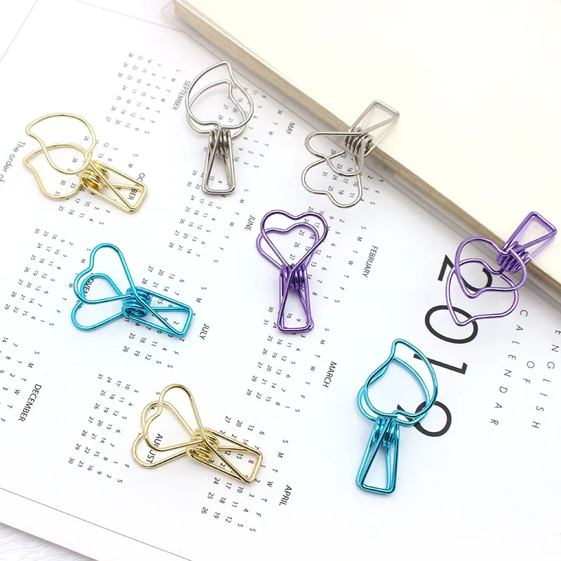 

Cute Metal Creative Small Fish Clip Shape Cartoon Colorful Fishtail Clip Dovetail Clip Ins Girl Style Stationery