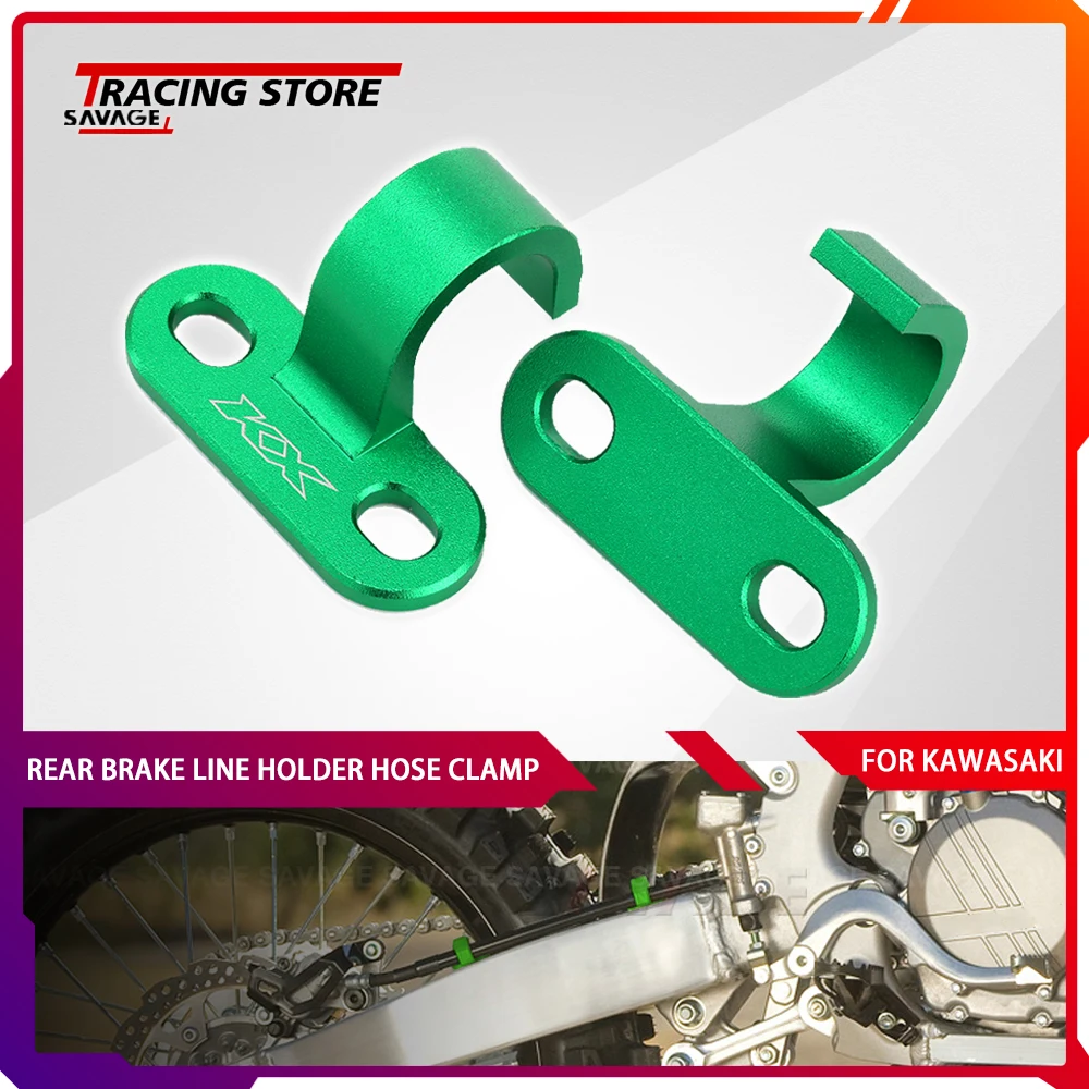 Rear Brake Line Hose Clamp For KAWASAKI KX 125 250 450 F X 2021 2022 Cable Guide Clamping Lines Holder Motorcycle Accessories