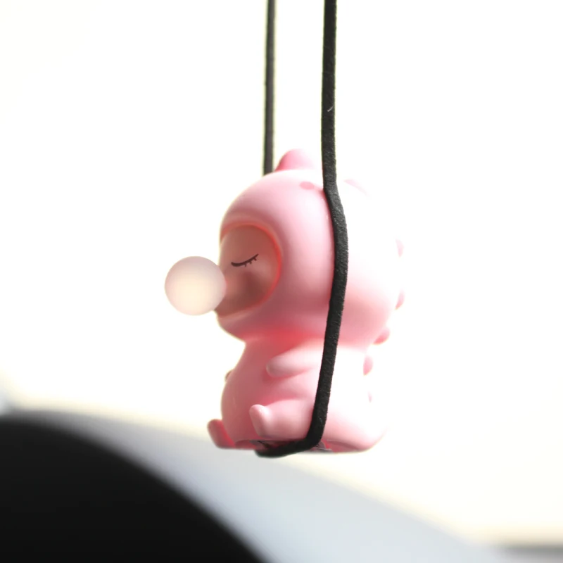 

Cartoon Swing Dinosaur-Man Car Pendant Green Dinosaur Man Car Rearview Mirror Decorations Auto Interior Accessories Animal Dolls