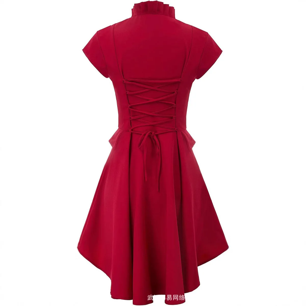 Женский средневековый красный фрак