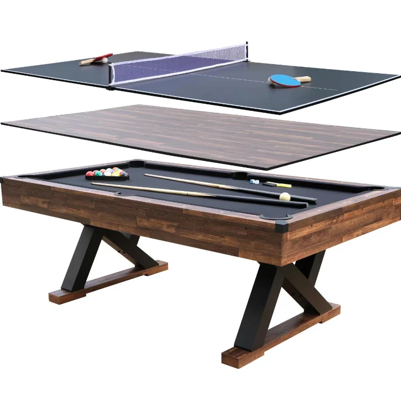 

7ft 3 in 1 Combo Multi function Game Ping Pong Table/ Pool Tabel/Dining Table For Home Use