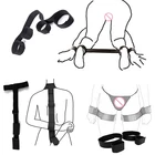 Эротическая игра для взрослых, секс-игрушки для женщин, пар, кляп, наручники для секса, БДСМ бондаж, сдержанный воротник, товары для взрослых