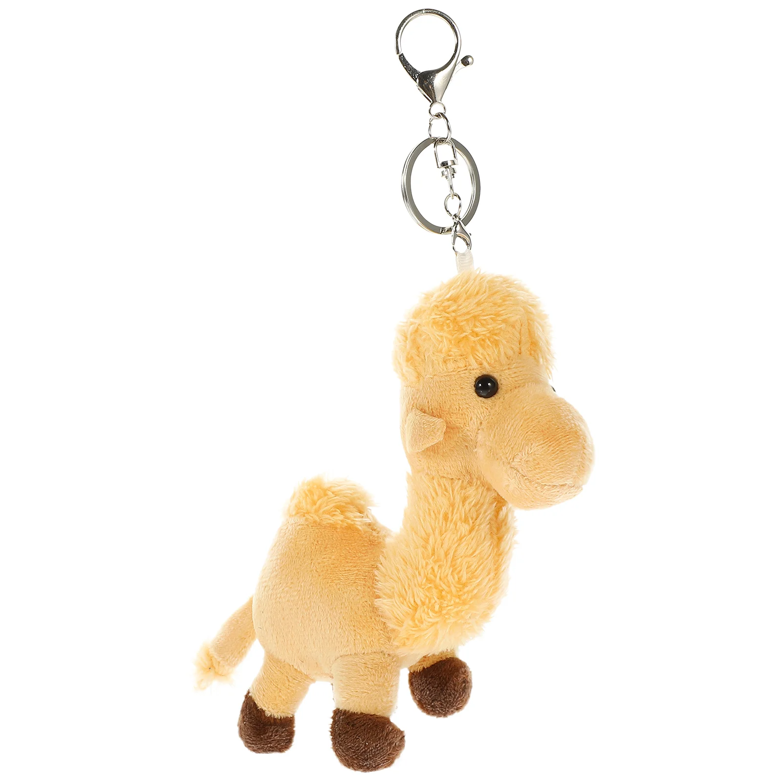 

Decorative Bag Pendant Adorable Keychain Cartoon Camel Plush Keyring Stuffed Animal