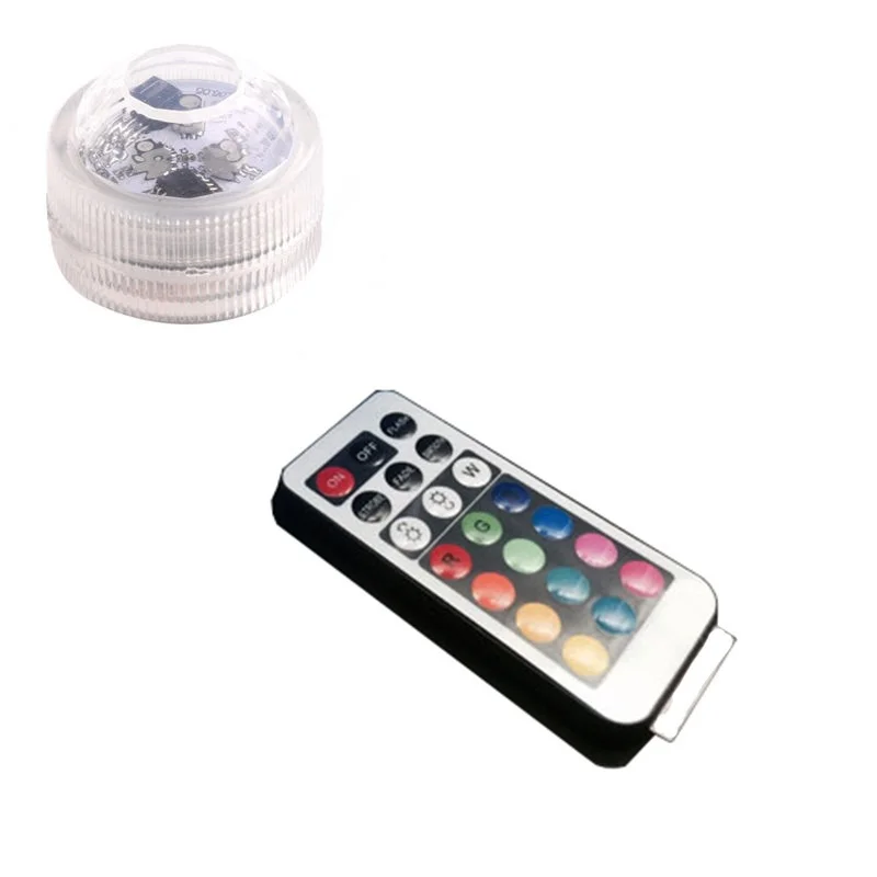 

Multi-color Charm Change Color Aquarium Party Decor High Quality For Wedding Diving Round Waterproof LED Candle Light Lamp