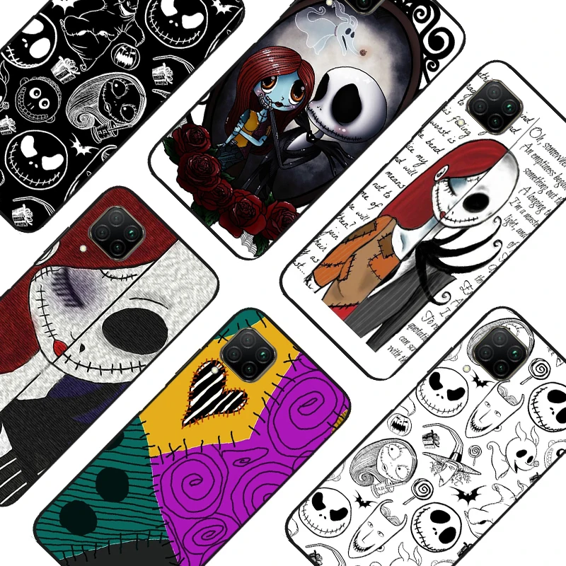 Jack and Sally Halloween For Huawei Nova 9 5T P Smart 2019 P20 P30 P40 Lite Phone Case For Honor 50 Pro 8X 9X 10i