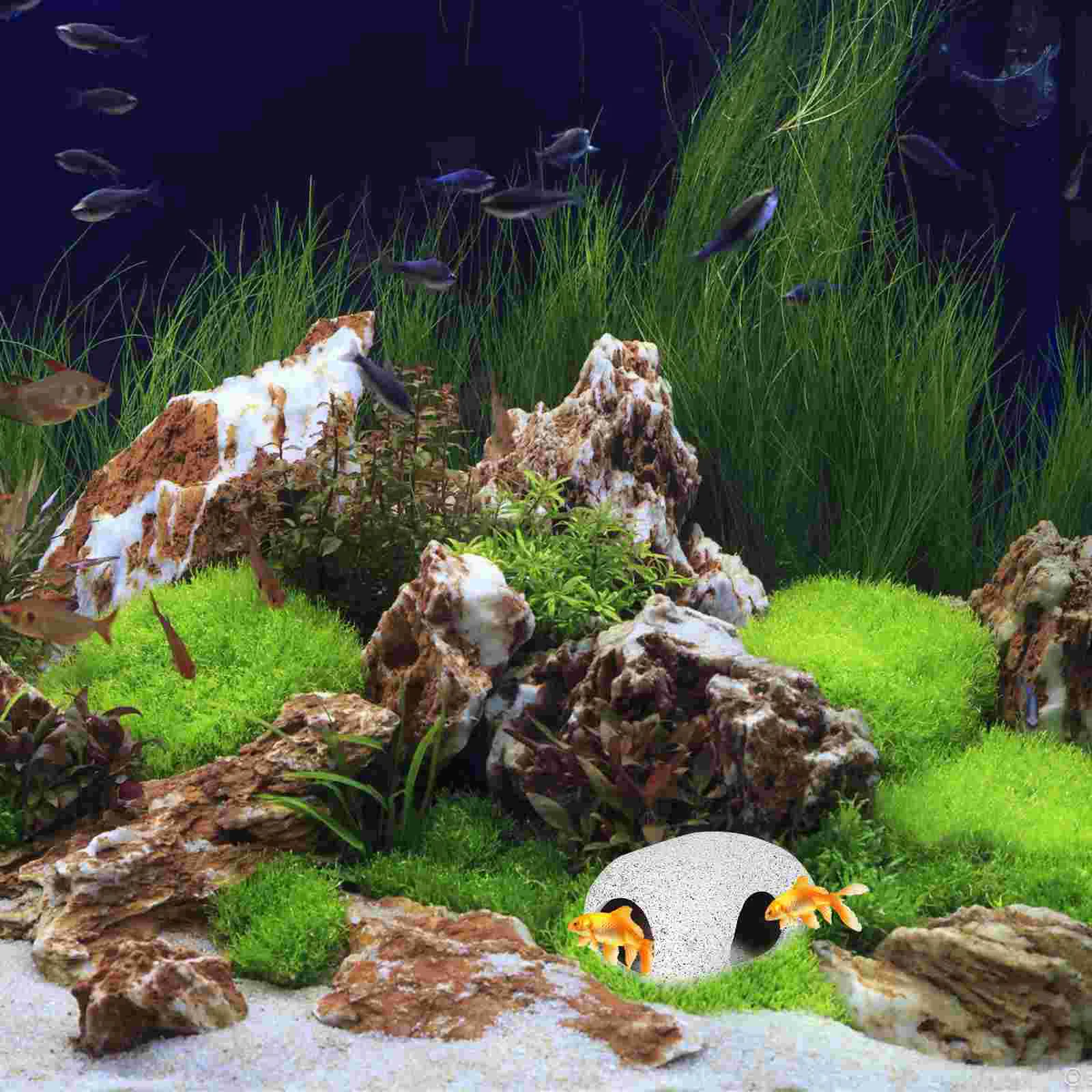 Aqua Hideout Танковые установки Аквариум Eluding Пещера Рыба Декор Орнамент Блеск