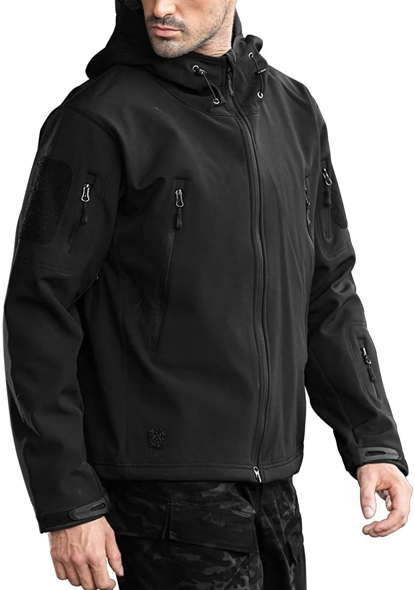 

Men's Jacket Soft Shell Shark Skin Fleece Waterproof Windbreaker Tactical Outerwear Coat for Hiking Camping Hunting Thermal Male