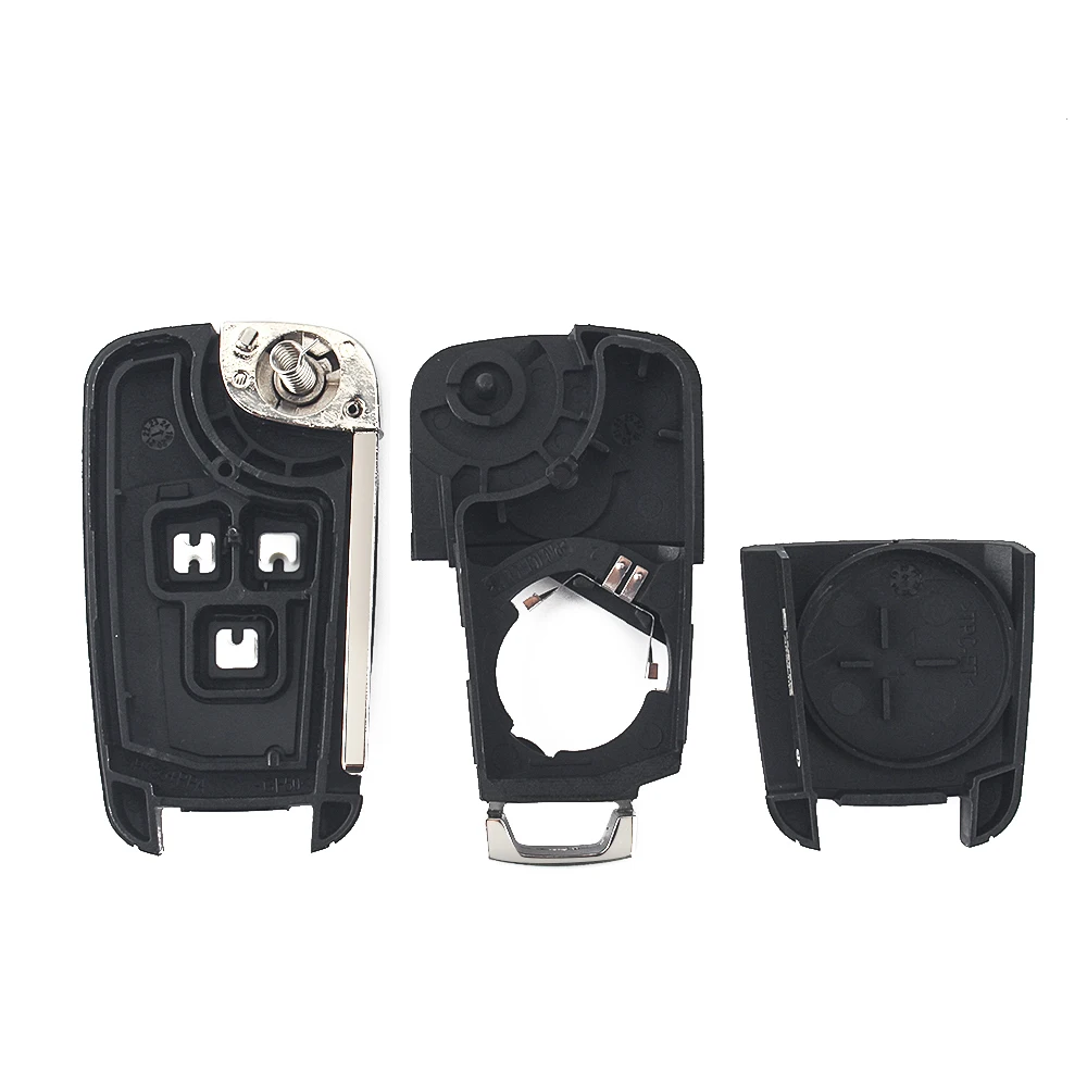 KEYYOU Flip Folding Remote car Key Shell For Chevrolet Cruze Epica Lova Camaro Impala  2 3 4 5 Button HU100 Blade images - 6
