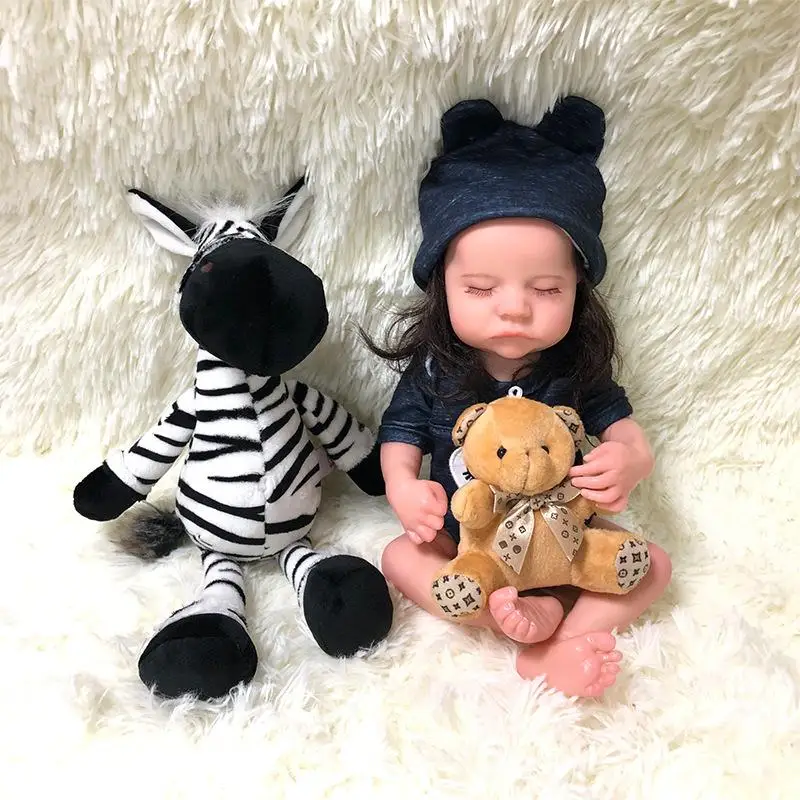 

30CM Rebirth Doll Lifelike Silicone Vinyl Girl Doll Baby Reborn Realistic Sleeping Babies Doll With Lovely Clothes Kids Playmate