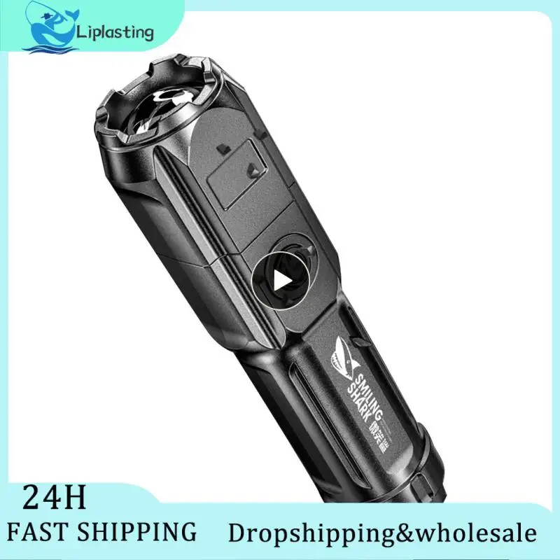 

Electric Torch Compact High Capacity Lithium Battery Torch Multi-focus Standard Interface High Powered Wick Flashlight Portable