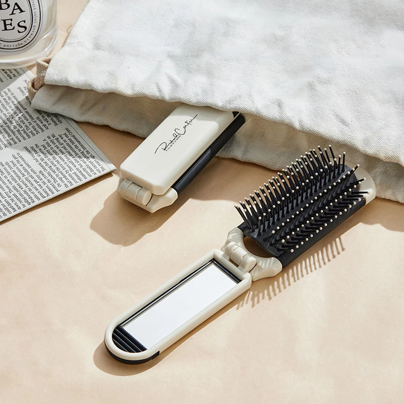 Складная Массажная расческа Mini Hairbrus Антистатическая портативная дорожная Щетка