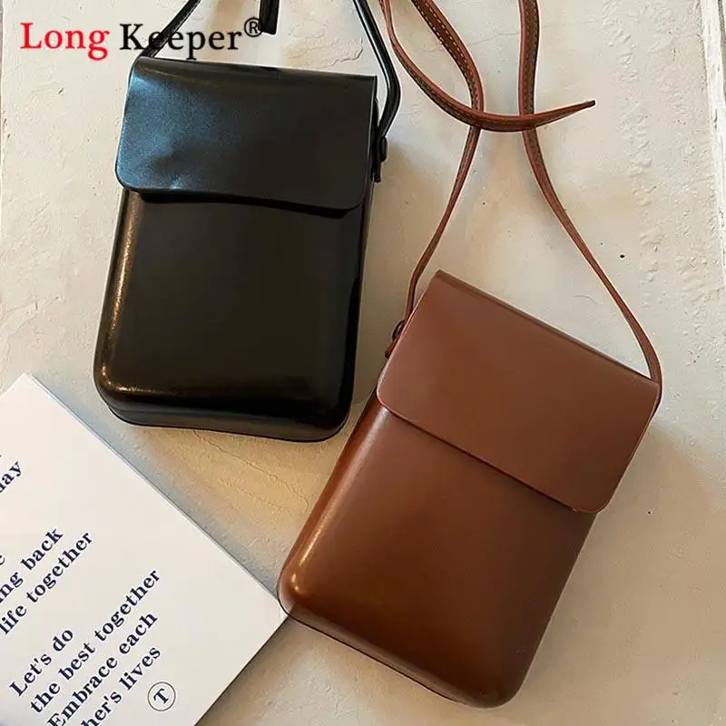 Fashion Crossbody Bags for Women Purses Pu Handbags Shoulder Bag Leather Solid Color Purse Card Mobile Phone Ladies Bag Monedero