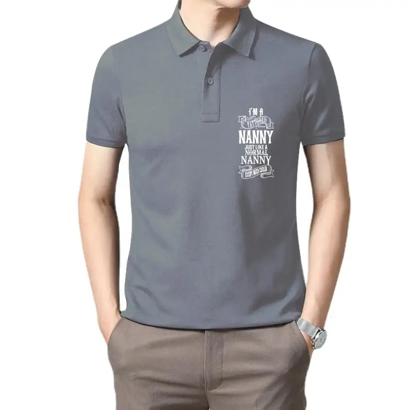 

Golf wear men Men TATTOOED NANNY Slim Fit women top polo t shirt for men