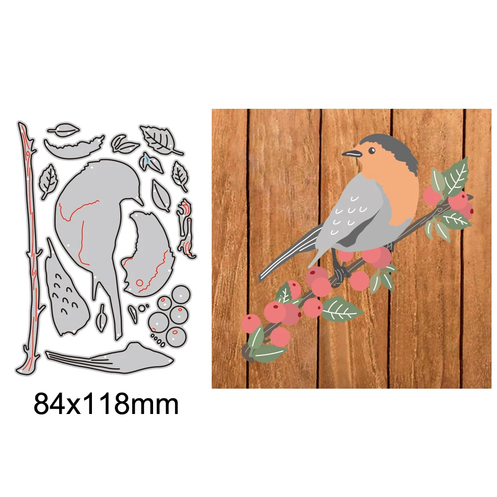 

Bird Flower Metal Cutting Die Mould Scrapbook Decoration for Diy Paper Photo Album Card Making Die Scrapbooking New Arrival 2023