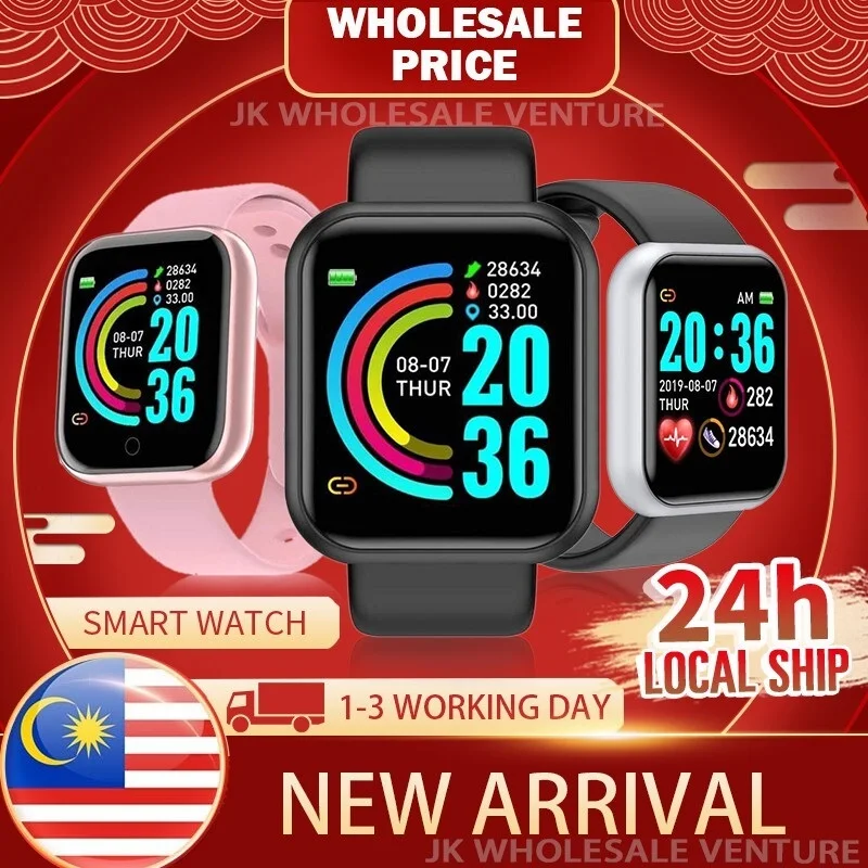 

Smart Watch Jam Tangan Wanita Lelaki Sport Watch Fitness Tracker Men Watch Women Watch