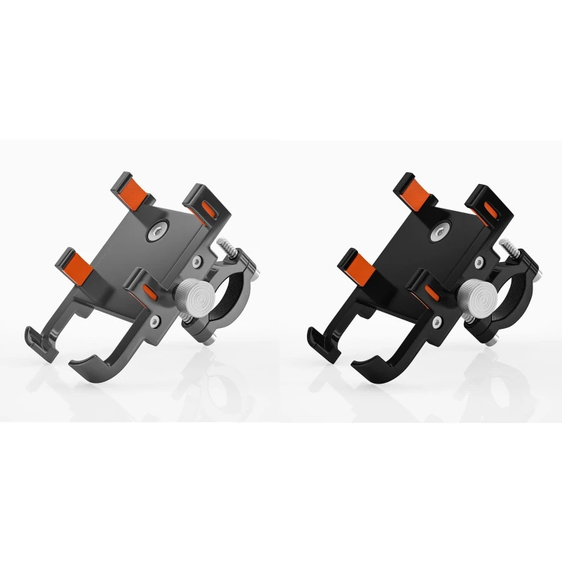 

ABCD Phone Automatic Clamps Handlebar Mount Bracket Phone Holders Stands Smartphone Holder Bracket Anti-slip Pads