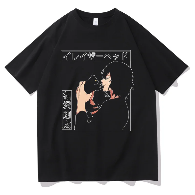 Anime My Hero Academia MHA T-Shirt Boku No Hero Academia Aizawa Shouta Clothes Tops Tees Camiseta