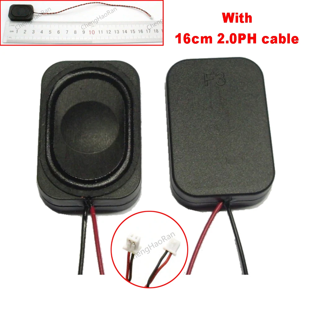

1x Mini Portable Audio Speakers 3020 8Ohm 2W Cavity Speakers DIY Speaker 30*20*6.7 2030 W/ PH2.0 / 2.54 / 1.25 Cable