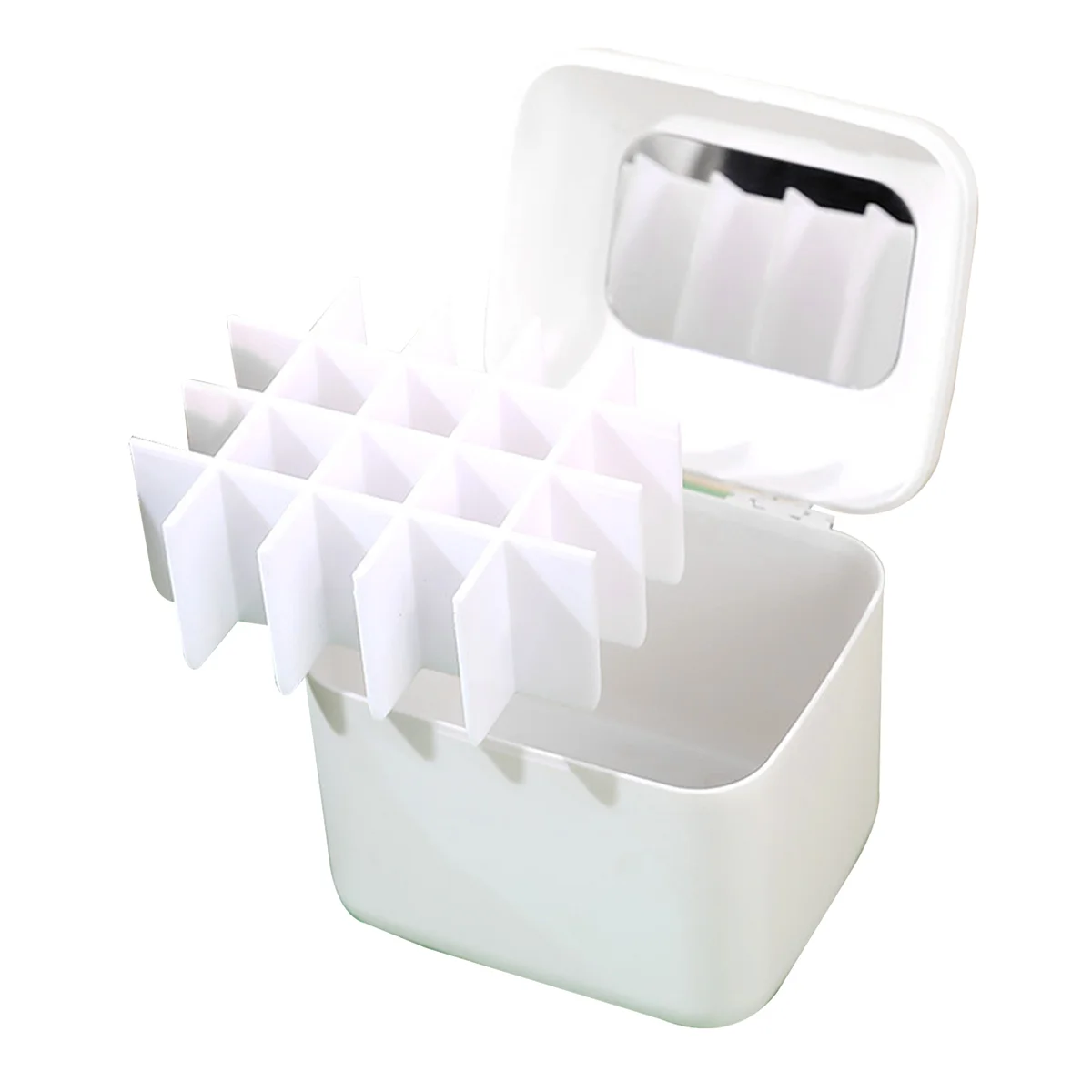 

Lipstick Case Lipstick Lip Gloss Container Cosmetics Organizer with Mirror