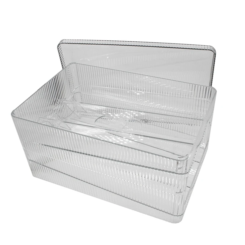 

Rolling Egg Holder Double Track 24 Egg Organizer Plastic Egg Organizer With Lid For Refrigerator Storage Box B